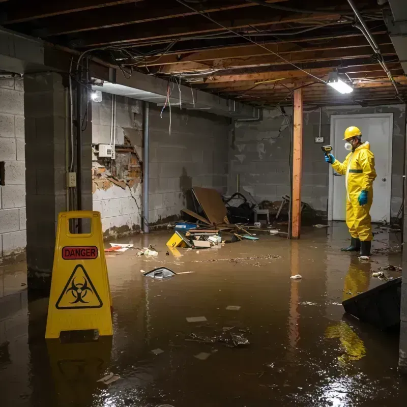 Flooded Basement Electrical Hazard in Carriage Club, CO Property